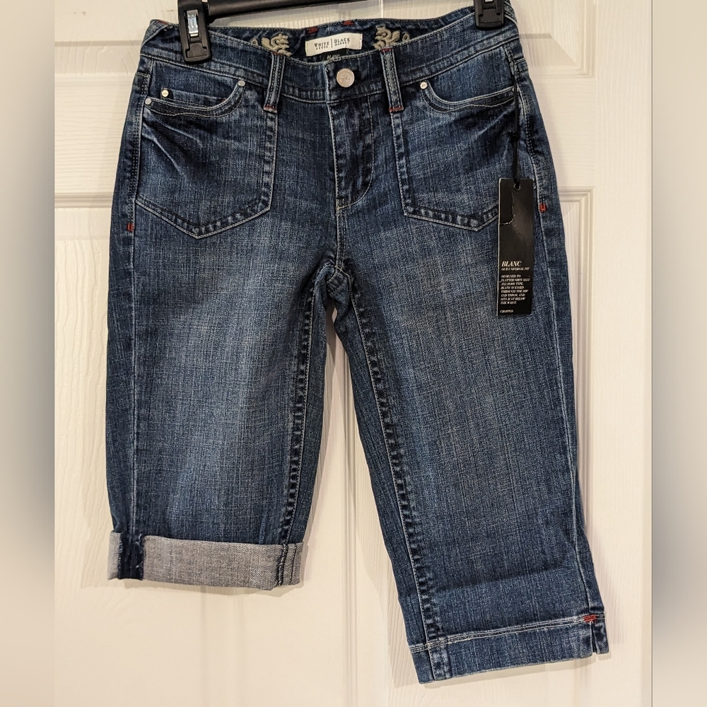 White House Black Market Denim Bermuda Shorts / Capris - Size 0